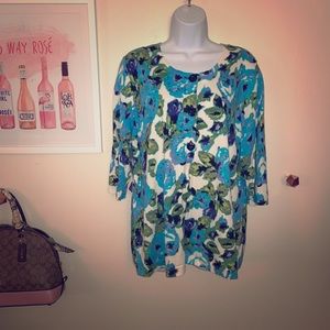 Floral Sequin Cardigan